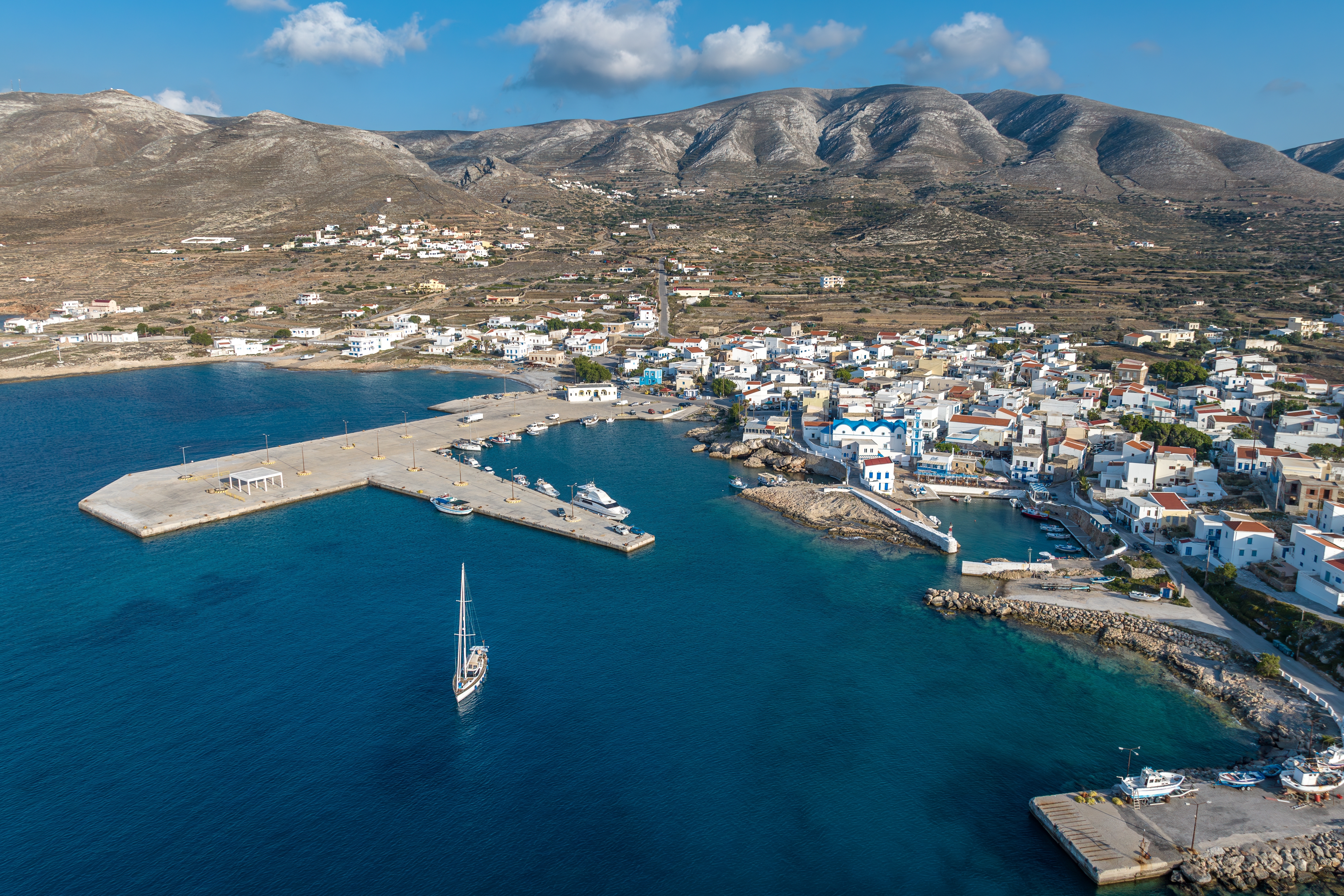 Aerial,Drone,Photo,Of,Fry,Kasos,Island,,Greece